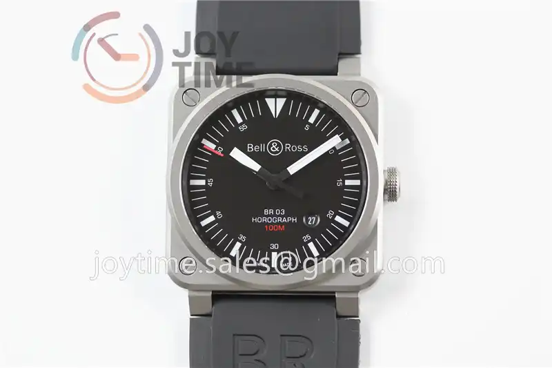 Bell & Ross BR 03 Instruments 1:1 Best Edition  Rubber Strap Miyota 9015