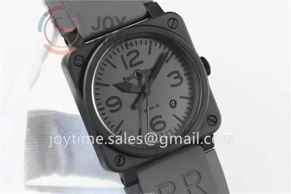 Bell & Ross BR 03  Instruments 1:1 Best Edition Ceramic Case Rubber Strap Miyota 9015