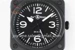 Bell & Ross BR 03  Instruments 1:1 Best Edition Ceramic Case Rubber Strap Miyota 9015