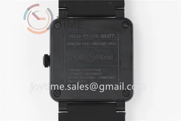 Bell & Ross BR 03  Instruments 1:1 Best Edition Ceramic Case Rubber Strap Miyota 9015