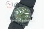 Bell & Ross BR 03  Instruments 1:1 Best Edition Ceramic Case Rubber Strap Miyota 9015