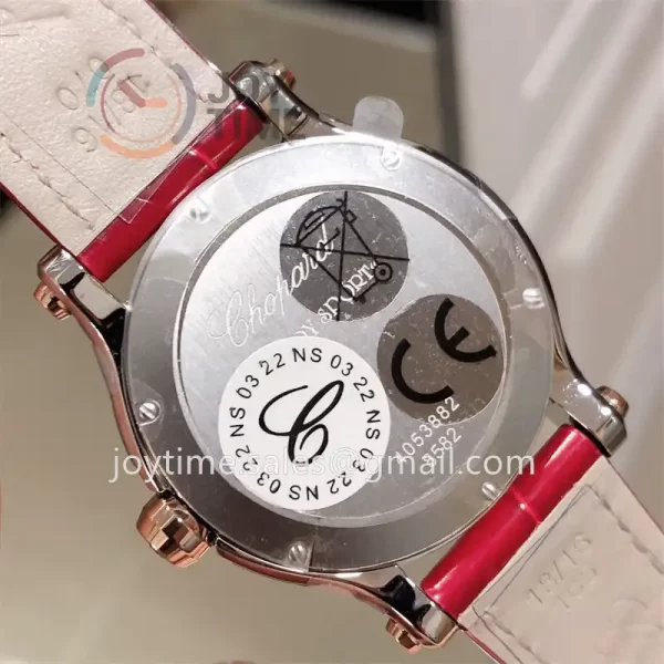 Chopard Happy Sports NRF 1:1 Best Edition RG Bezel 36mm Alligator Leather Strap Quartz