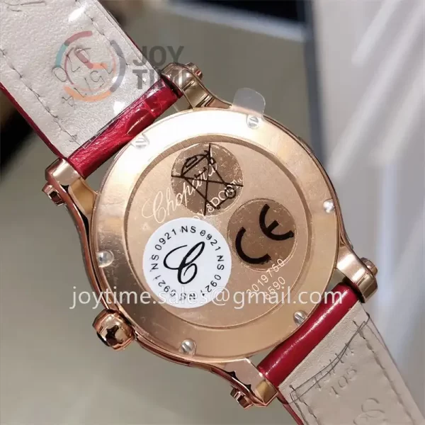 Chopard Happy Sports NRF 1:1 Best Edition RG Case 30mm Alligator Leather Strap Quartz