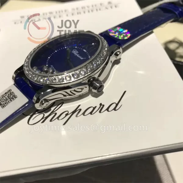 Chopard Happy Sports NRF 1:1 Best Edition 29mm Diamond Bezel Alligator Leather Strap A2892