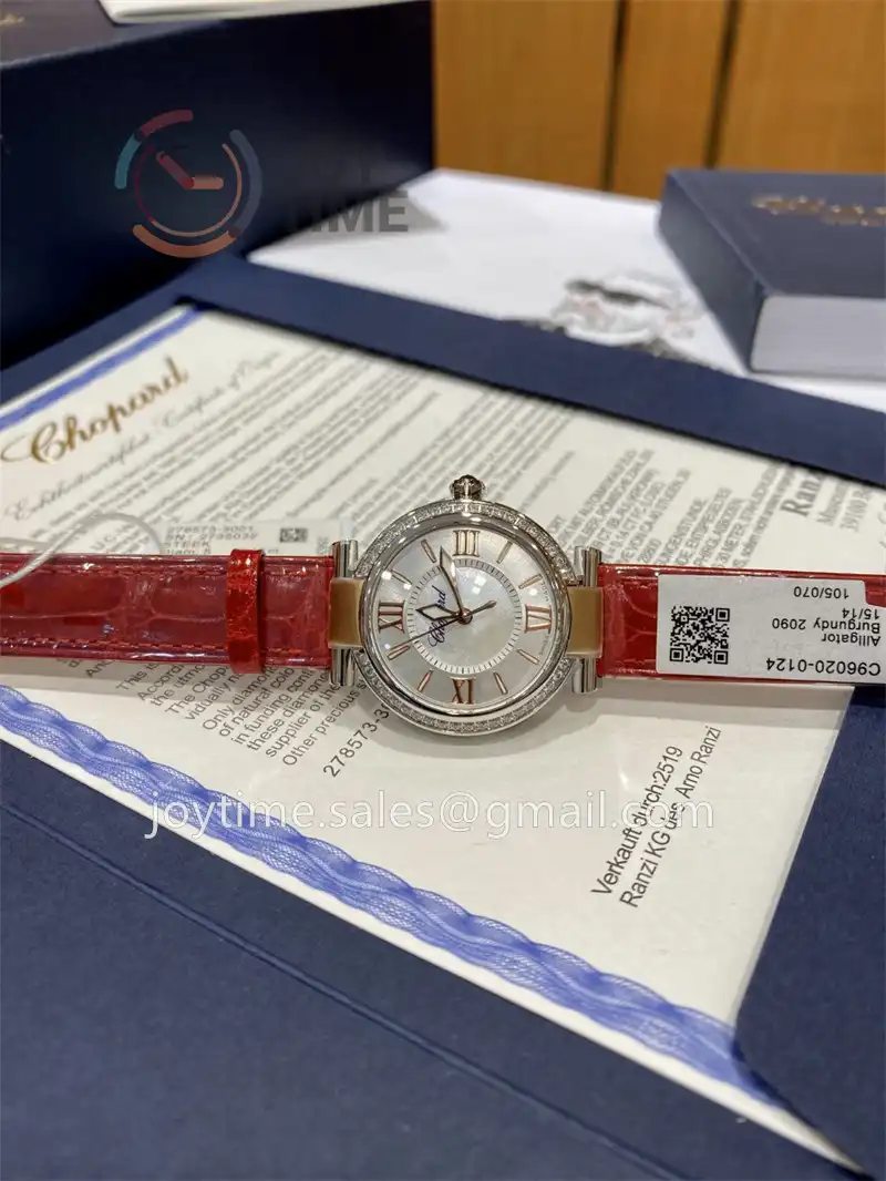 Chopard Happy Sports NRF 1:1 Best Edition 29mm Diamond Bezel Alligator Leather Strap A2892