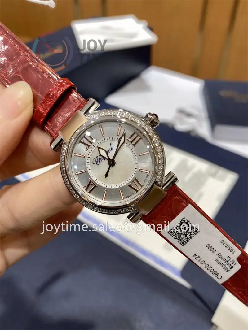 Chopard Happy Sports NRF 1:1 Best Edition 29mm Diamond Bezel Alligator Leather Strap A2892