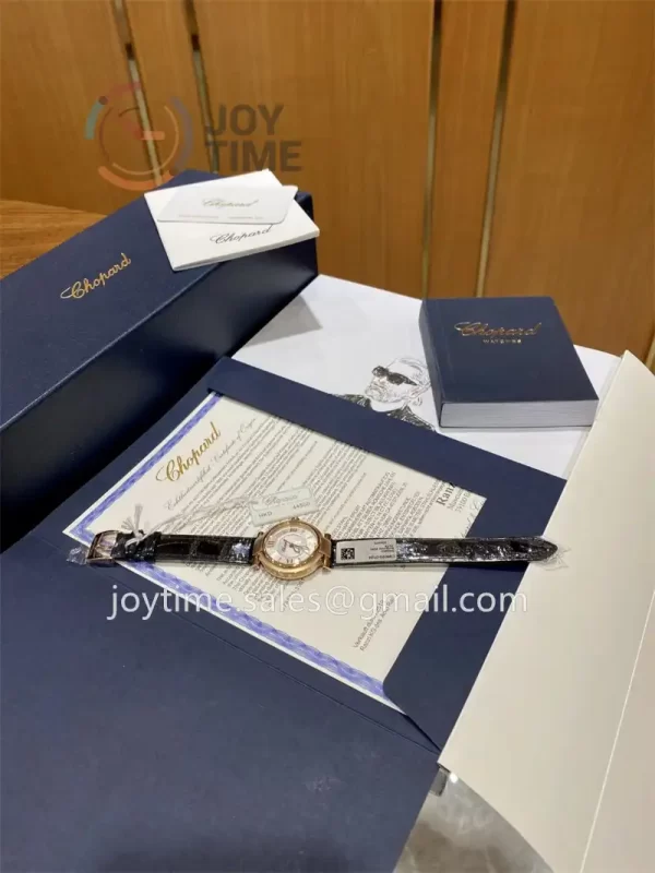 Chopard Happy Sports NRF 1:1 Best Edition 29mm RG Case Alligator Leather Strap A2892