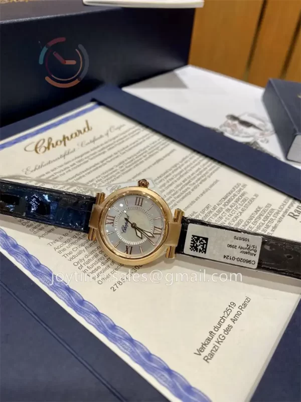 Chopard Happy Sports NRF 1:1 Best Edition 29mm RG Case Alligator Leather Strap A2892