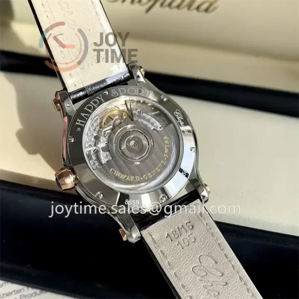 Chopard Happy Sports NRF 1:1 Best Edition 36mm RG Bezel Alligator Leather Strap A2892