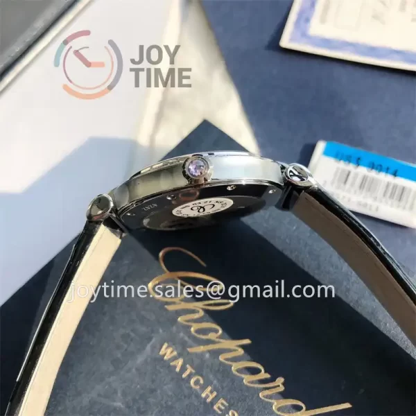 Chopard Happy Sports NRF 1:1 Best Edition 36mm Diamond Bezel Alligator Leather Strap Quartz