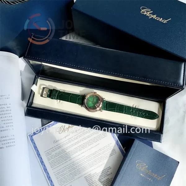 Chopard Happy Sports NRF 1:1 Best Edition 33mm RG Bezel Alligator Leather Strap A2892