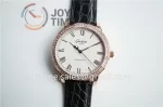 Glashütte Original Senator Excellence GF 1:1 Best Edition RG Diamond Bezel Leather Strap A2824