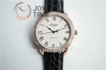 Glashütte Original Senator Excellence GF 1:1 Best Edition RG Diamond Bezel Leather Strap A2824