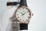 Glashütte Original Senator Excellence GF 1:1 Best Edition RG Diamond Bezel Leather Strap A2824