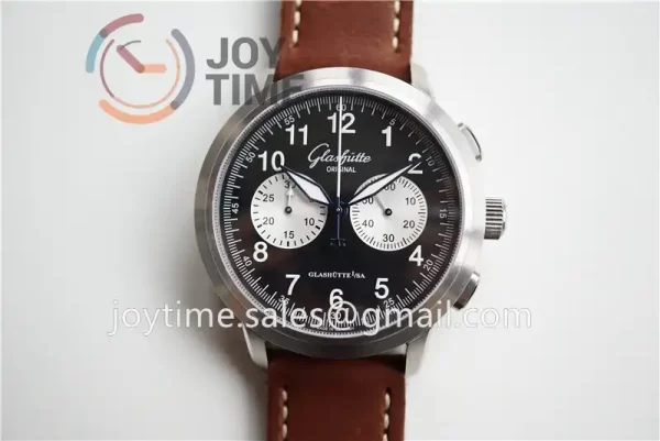 Glashütte Original Senator Navigator GF 1:1 Best Edition SS Leather Strap A7750