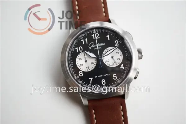 Glashütte Original Senator Navigator GF 1:1 Best Edition SS Leather Strap A7750