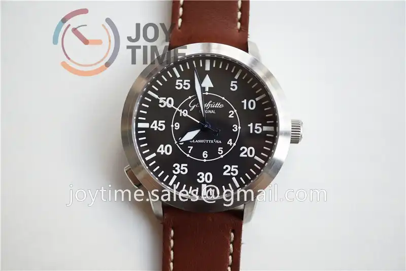 Glashütte Original Senator Navigator GF 1:1 Best Edition SS Leather Strap A2824