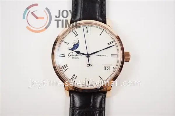 Glashütte Original Senator Excellence Moonphase GF 1:1 Best Edition RG Leather Strap A2824