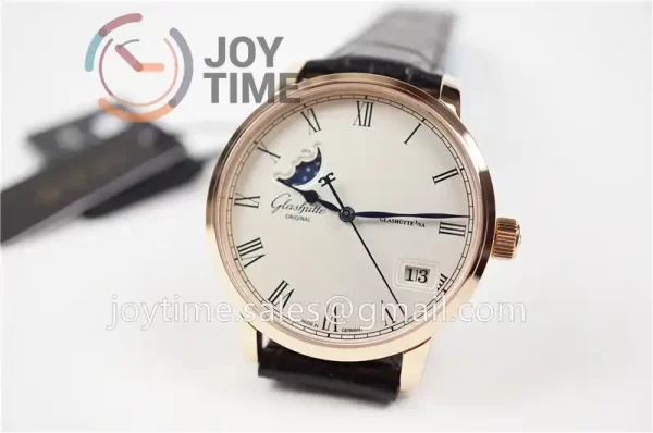 Glashütte Original Senator Excellence Moonphase GF 1:1 Best Edition RG Leather Strap A2824