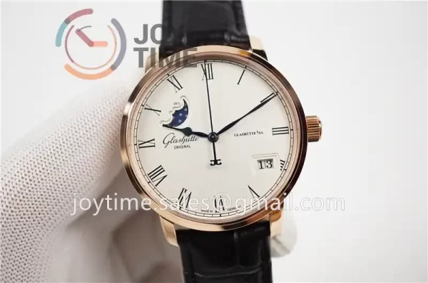 Glashütte Original Senator Excellence Moonphase GF 1:1 Best Edition RG Leather Strap A2824