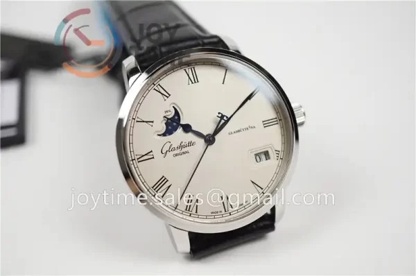 Glashütte Original Senator Excellence Moonphase GF 1:1 Best Edition SS Leather Strap A2824