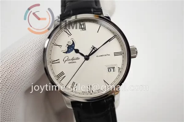 Glashütte Original Senator Excellence Moonphase GF 1:1 Best Edition SS Leather Strap A2824