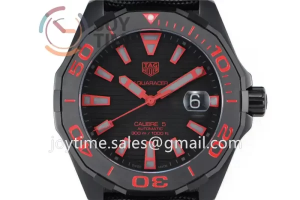 Tag Heuer Aquaracer Calibre 5  V6F 1:1 Best Edition PVD Nylon Strap A2824