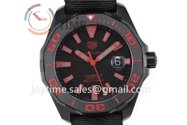 Tag Heuer Aquaracer Calibre 5  V6F 1:1 Best Edition PVD Nylon Strap A2824