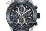 Tag Heuer Calibre Heuer 01 Chrono XF 1:1 Best Edition SS/PVD  Rubber Strap A1887