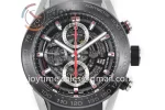 Tag Heuer Calibre Heuer 01 Chrono XF 1:1 Best Edition SS/PVD  Rubber Strap A1887