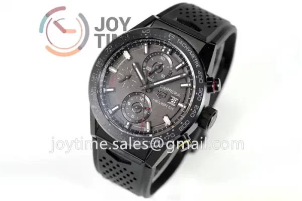 Tag Heuer Calibre Heuer 01 Chrono XF 1:1 Best Edition SS/PVD  Rubber Strap A1887