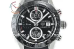 Tag Heuer Calibre Heuer 01 Chrono XF 1:1 Best Edition SS Case Ceramic Bezel Rubber Strap A1887