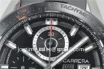 Tag Heuer Calibre Heuer 01 Chrono XF 1:1 Best Edition SS Case Ceramic Bezel Rubber Strap A1887