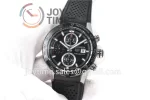 Tag Heuer Calibre Heuer 01 Chrono XF 1:1 Best Edition SS Case Ceramic Bezel Rubber Strap A1887