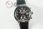 Tag Heuer Calibre Heuer 01 Chrono XF 1:1 Best Edition SS Case Ceramic Bezel Rubber Strap A1887