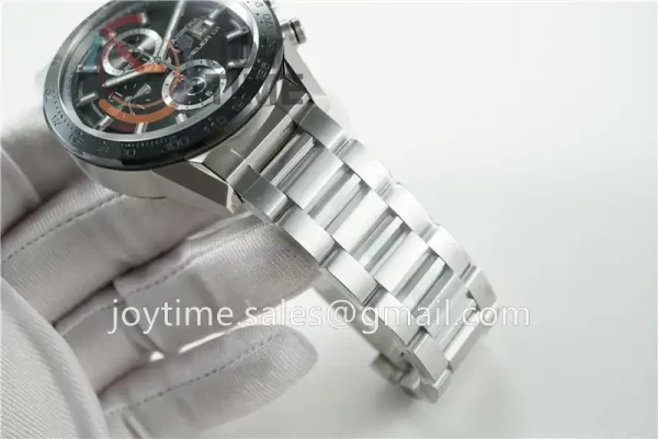 Tag Heuer Calibre Heuer 01 Chrono XF 1:1 Best Edition SS Case Ceramic Bezel SS Strap A1887