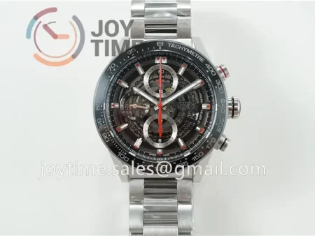 Tag Heuer Calibre Heuer 01 Chrono XF 1:1 Best Edition SS Case Ceramic Bezel SS Strap A1887