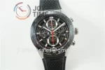 Tag Heuer Calibre Heuer 01 Chrono XF 1:1 Best Edition SS Case Ceramic Bezel Rubber Strap A1887