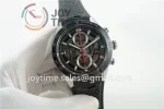 Tag Heuer Calibre Heuer 01 Chrono XF 1:1 Best Edition SS Case Ceramic Bezel Rubber Strap A1887