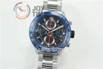 Tag Heuer Calibre Heuer 01 Chrono XF 1:1 Best Edition SS Case Ceramic Bezel SS Strap A1887