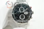 Tag Heuer Calibre Heuer 01 Chrono XF 1:1 Best Edition SS Case Ceramic Bezel SS Strap A1887