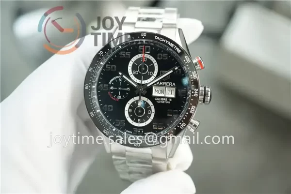 Tag Heuer Calibre Heuer 01 Chrono XF 1:1 Best Edition SS Case Ceramic Bezel SS Strap A1887