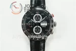 Tag Heuer Calibre Heuer 01 Chrono XF 1:1 Best Edition SS Case Ceramic Bezel Leather Strap A1887