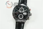 Tag Heuer Calibre Heuer 01 Chrono XF 1:1 Best Edition SS Case Ceramic Bezel Leather Strap A1887