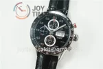 Tag Heuer Calibre Heuer 01 Chrono XF 1:1 Best Edition SS Case Ceramic Bezel Leather Strap A1887