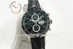 Tag Heuer Calibre Heuer 01 Chrono XF 1:1 Best Edition SS Case Ceramic Bezel Leather Strap A1887