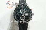 Tag Heuer Calibre Heuer 01 Chrono XF 1:1 Best Edition SS Case Ceramic Bezel Leather Strap A1887