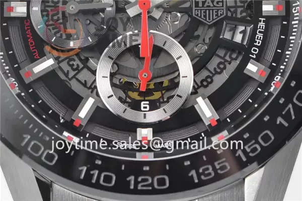 Tag Heuer Calibre Heuer 01 Chrono XF 1:1 Best Edition SS Case Ceramic Bezel SS Strap A1887