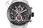 Tag Heuer Calibre Heuer 01 Chrono XF 1:1 Best Edition SS Case Ceramic Bezel SS Strap A1887