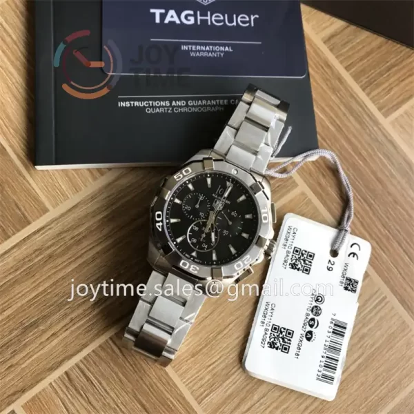 Tag Heuer Aquaracer 1:1 Best Edition 43mm SS Case SS Strap Quartz Full Set